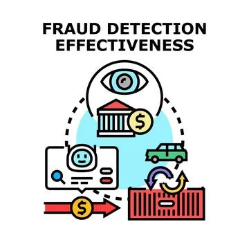 Fraud detection effectiveness identifying cyber security risks Illustration