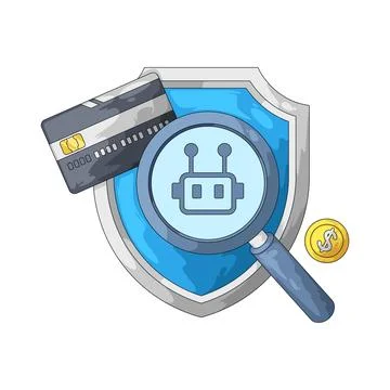 Fraud detection illustration Stock Illustration