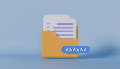 Fraud Document, Error Document File 3D Icon Stock Illustration