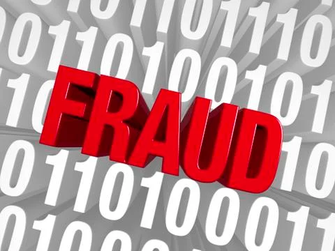 Fraud emerges from the data Stock Illustration