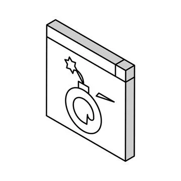 Fraud internet problem isometric icon vector illustration Stock Illustration