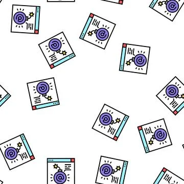 Fraud internet problem vector seamless pattern 스톡 일러스트