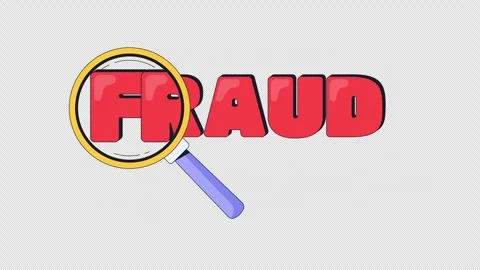 Fraud internet reaction 2D animation Stock Footage 338324626