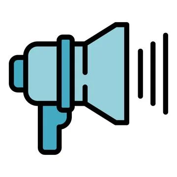 Fraud megaphone icon vector flat Stock Illustration