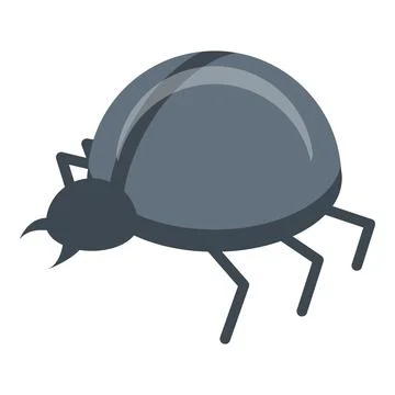 Fraud online bug icon, isometric style 库存插图