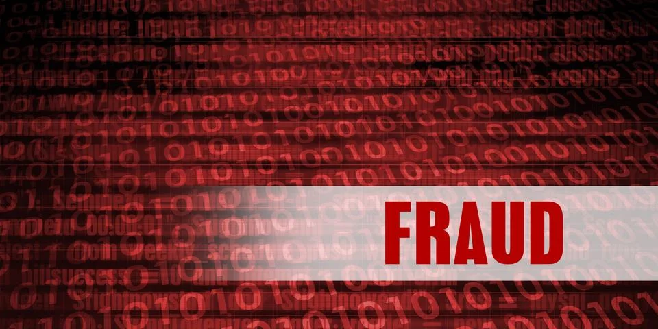 Fraud Security Warning Stockillustratie