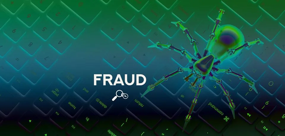 FRAUD spider Stock Illustration