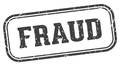 Fraud stamp. fraud rectangular stamp on white background Stock Illustration