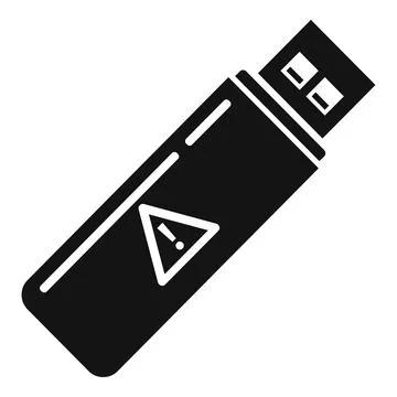 Fraud usb flash icon, simple style Stock Illustration