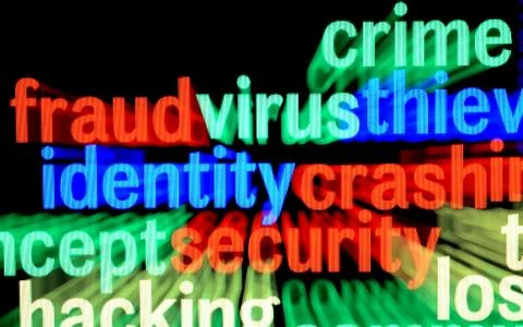 Fraud virus identity Stock Illustration