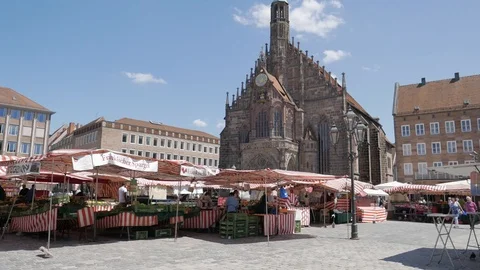 The Frauenkirche, Nuremberg Stock Footage 111459176