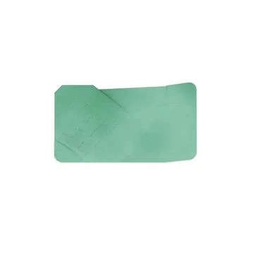 Frayed green paper vector, perfect for stickers. Isolated background. Stock Illustration