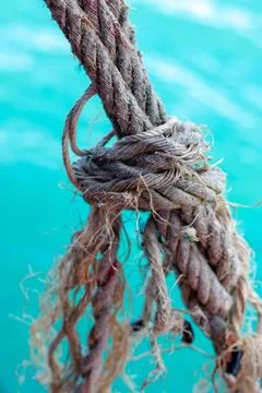 Frayed rope 写真素材