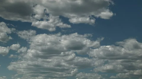 Fraying Cumulus Stock Footage 54760317