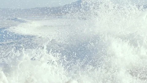 Frazil on the sea surface, waves under the snow optical illusion. Video stock 122518462