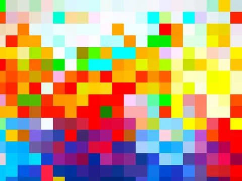 A freakish digital pattern of triangles and squares Illustrazione stock