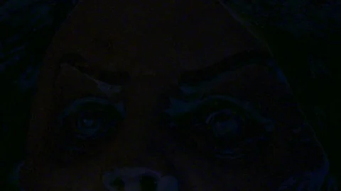Freaky doll face Stock Footage 70799794