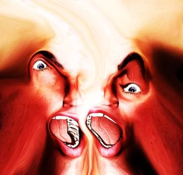 Freaky Fear Stock Illustration