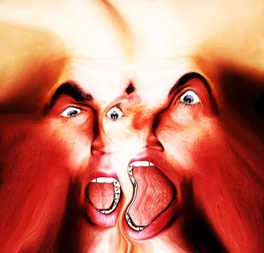 Freaky Fear Stock Illustration