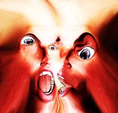 Freaky Fear Stock Illustration