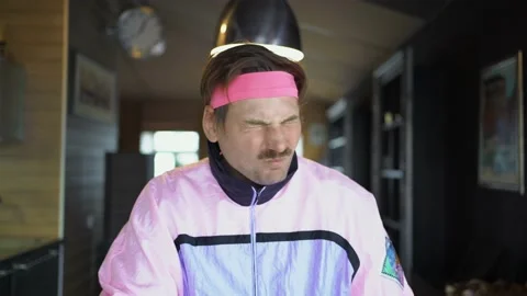 A freaky guy eats a whole lemon on a bet, the guy eats a lemon Stock Footage 142998717