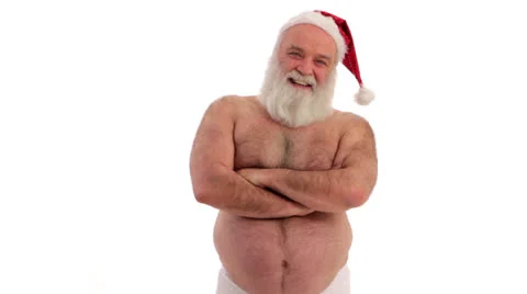 Freaky Santa Claus Video stock 24616724