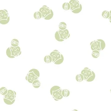 Freckle tattoo glyph seamless pattern Stock Illustration