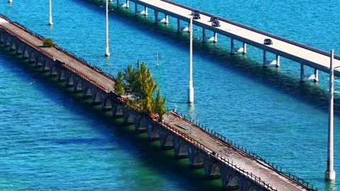 Fred The Tree in the Florida Keys. 4k aerial drone parallax video 2025 Vídeos de archivo 325223293
