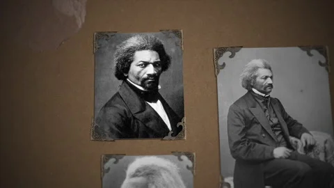 Frederick Douglass Scrapbook 02 Video stock 201570278