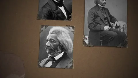 Frederick Douglass Scrapbook 03 Video stock 201570275