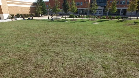 Fredericksburg Campus Germanna Community College Drone Fly Over Stock Footage 106680098