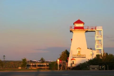 Fredericton's lighthouse on the green Stock Photos