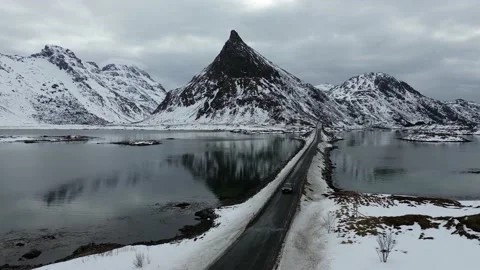 Fredvang bridge Stock Footage 237834653