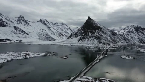 Fredvang bridges Stock Footage 237834776
