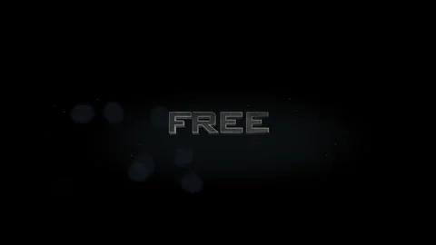 Free 3D title metal text on black alpha channel background Stock Footage 256475795