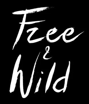 Free and wild Stock Illustration