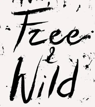 Free and wild Stock Illustration