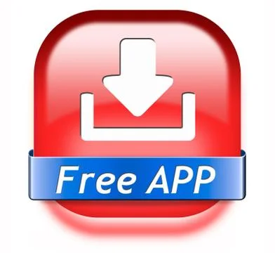 Free app download button Stock-Illustration