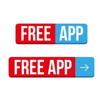 Free App download button Stock Illustration