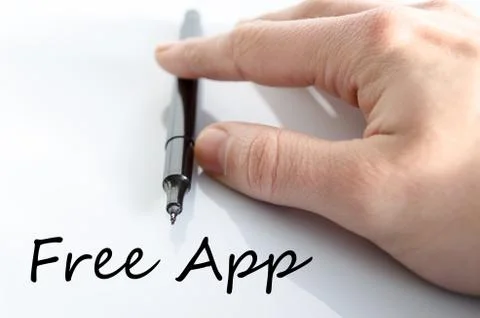 Free app text concept Stock Photos
