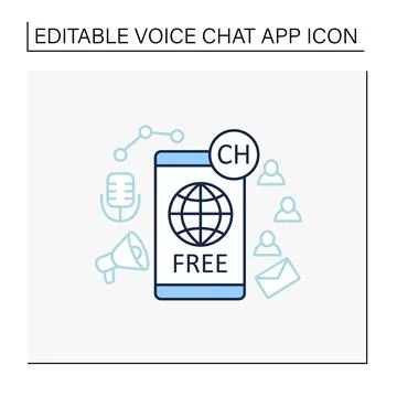 Free application line icon Stock Illustration