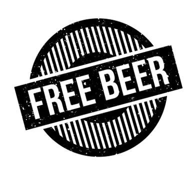 Free Beer rubber stamp Stock Illustration