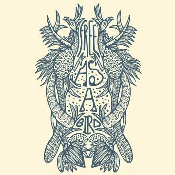 Free as a Bird Illustrazione stock