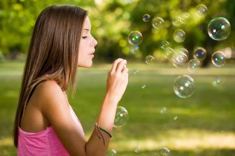 Free the bubbles. Foto stock