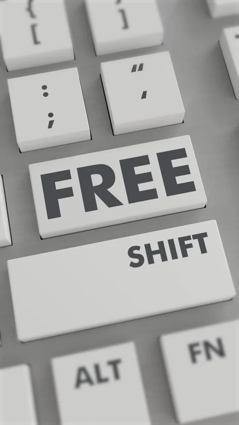 FREE BUTTON PRESSING ON KEYBOARD Vertical Video Video stock 302438949