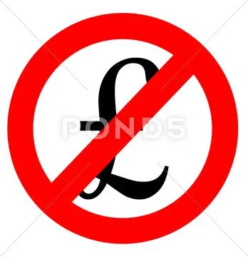 Free of charge anti pound sign Stock Illustration