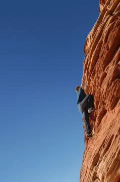 Free climber Foto stock