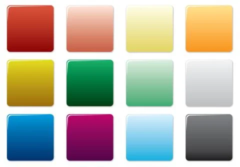 Free colored buttons set. Stock Illustration