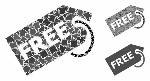 Free Composition Icon of Unequal Elements Stock Illustration