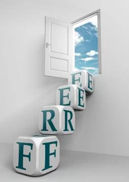 Free conceptual door Stock Illustration